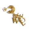 Loewe Women's Single Earrings Short Lettering