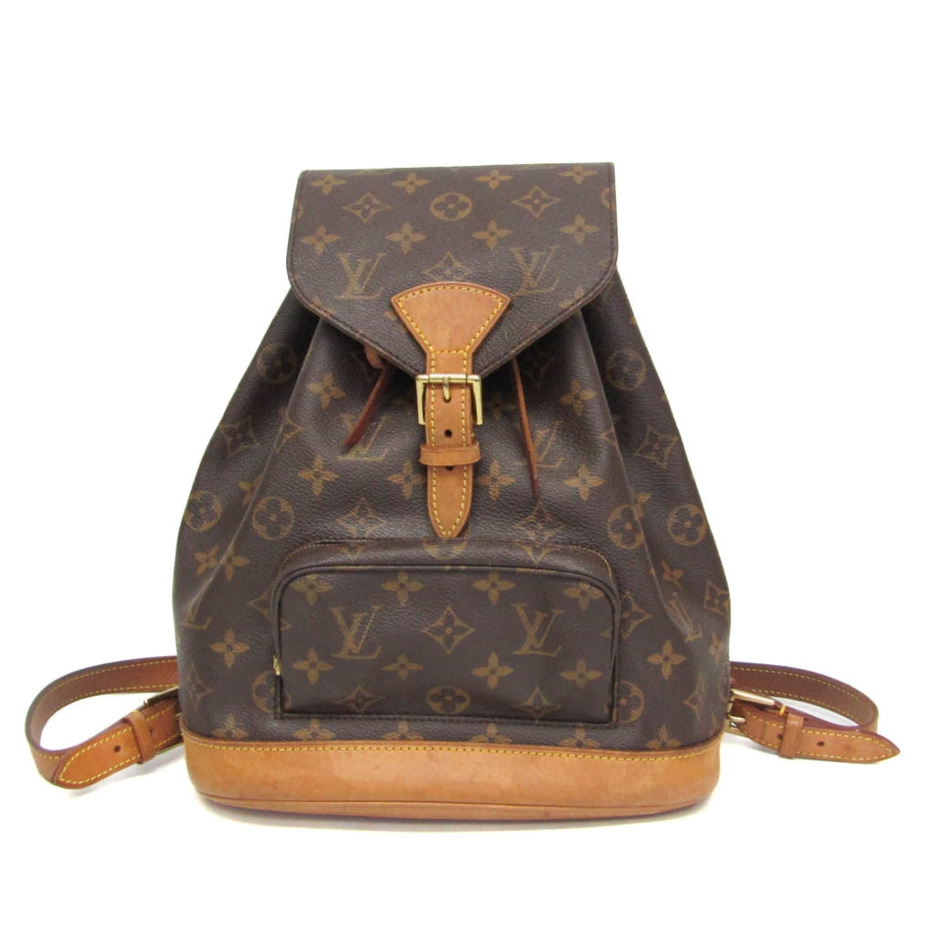 Louis Vuitton Monogram Montsouris MM M51136 damesrugzak, bruin 1