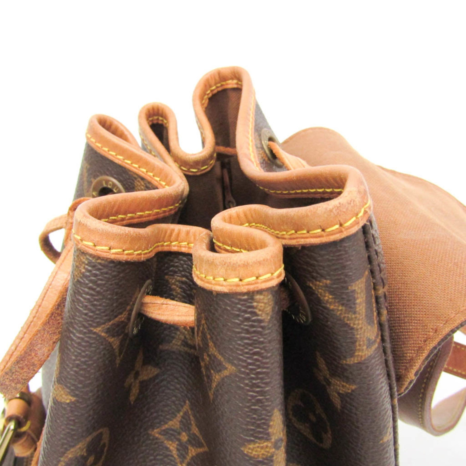 Louis Vuitton Monogram Montsouris MM M51136 damesrugzak, bruin 10