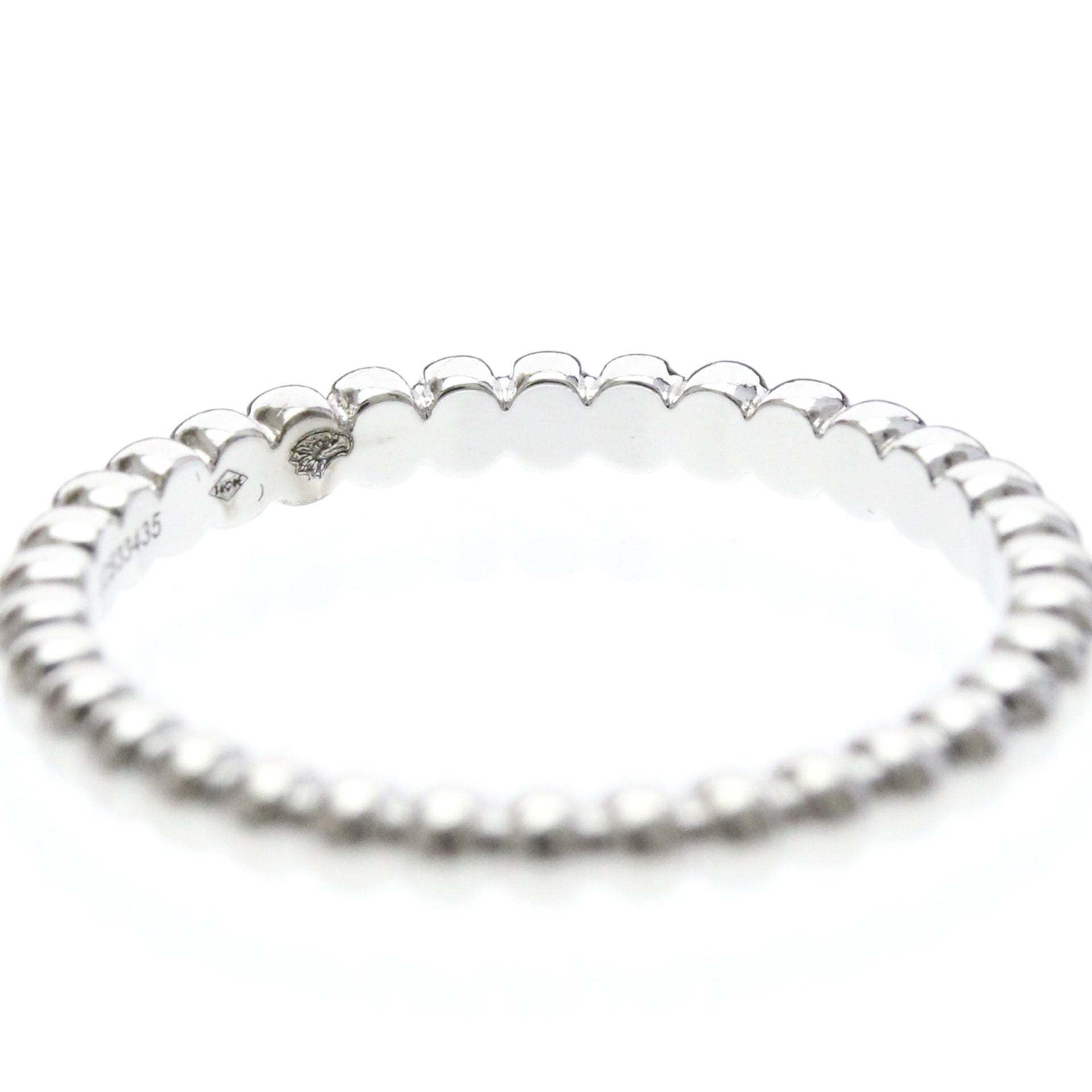 Van Cleef & Arpels Perlee-ring, mini-model, WG, conditieklasse A, gewicht 2,2 g 6