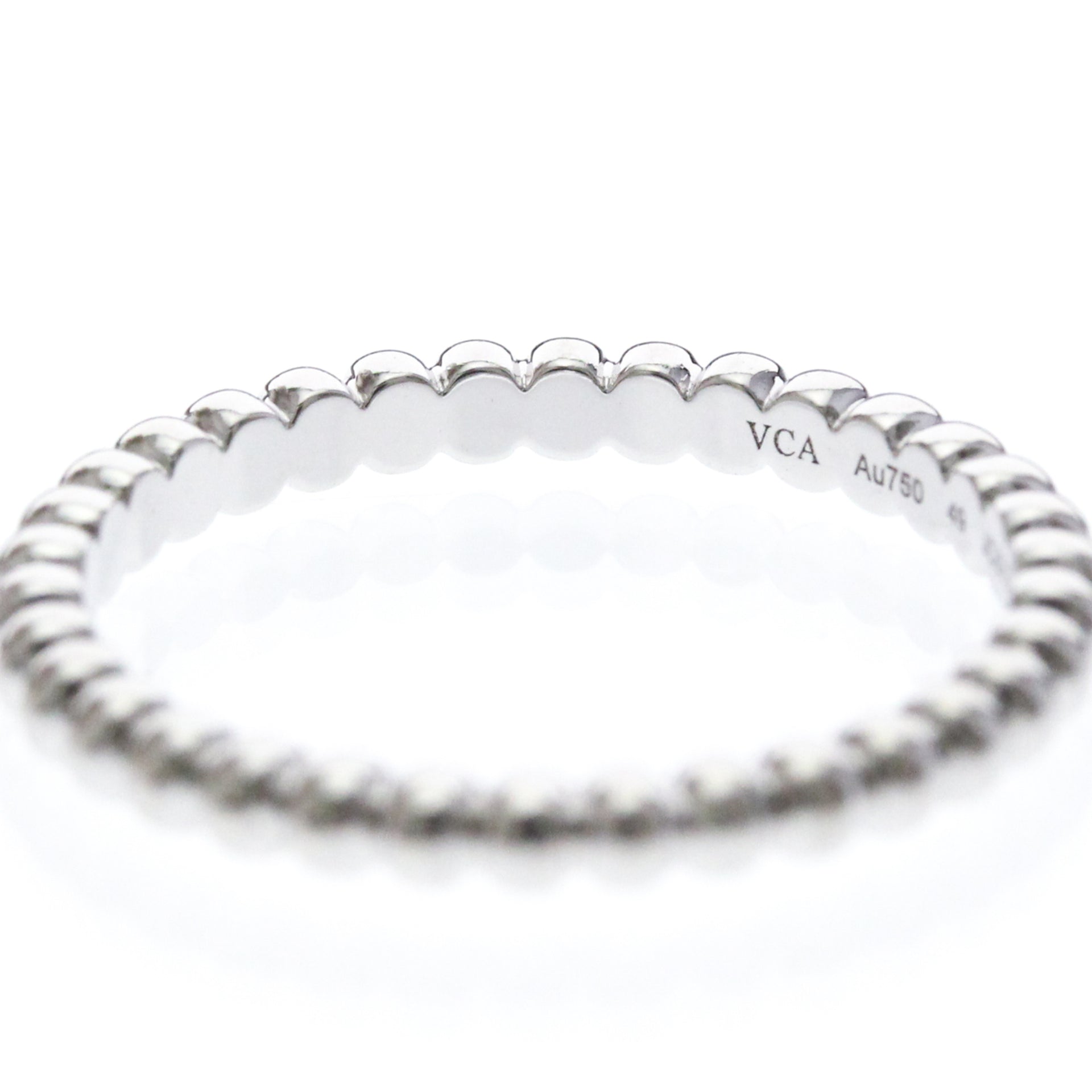 Van Cleef & Arpels Perlee-ring, mini-model, WG, conditieklasse A, gewicht 2,2 g 8