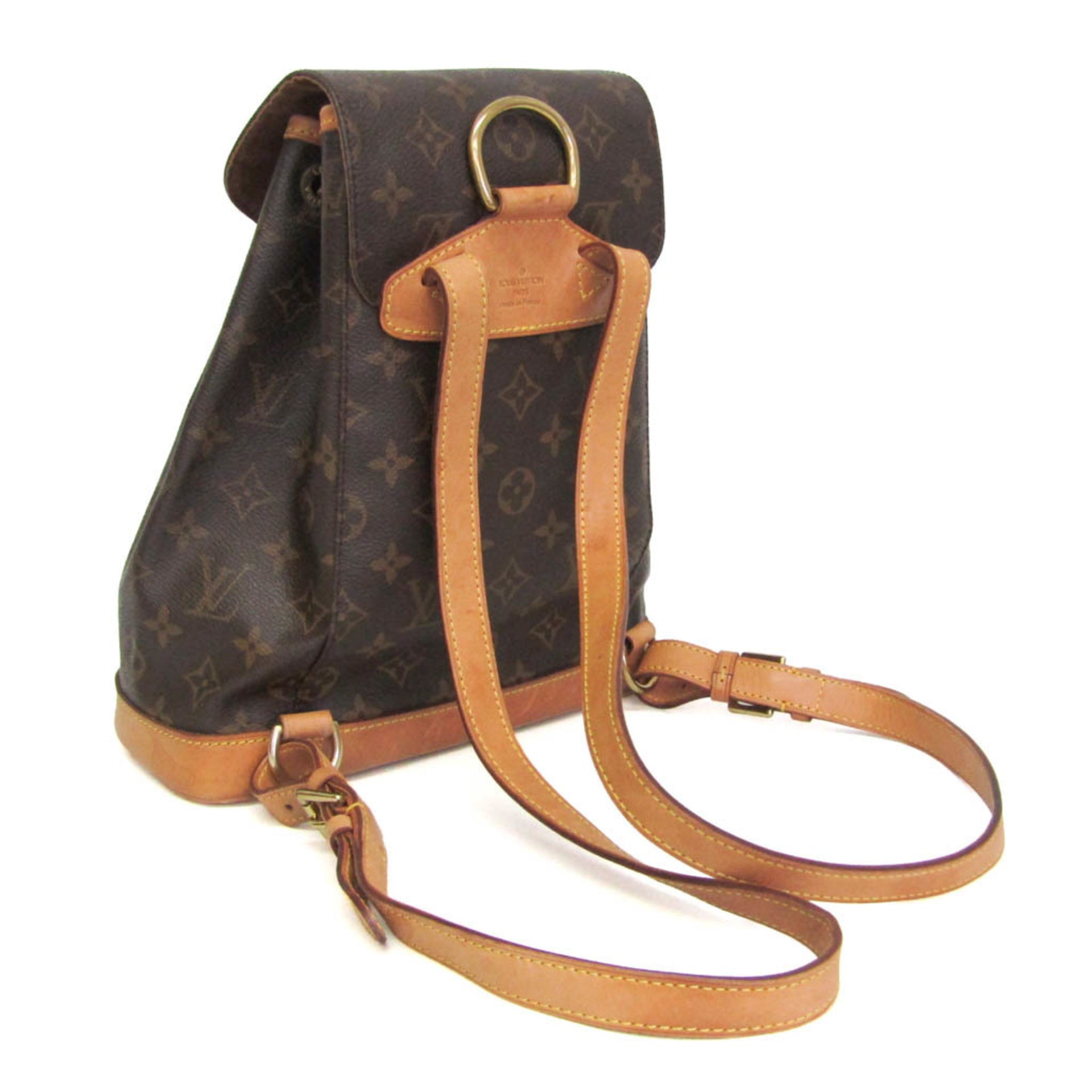 Louis Vuitton Monogram Montsouris MM M51136 damesrugzak, bruin 2