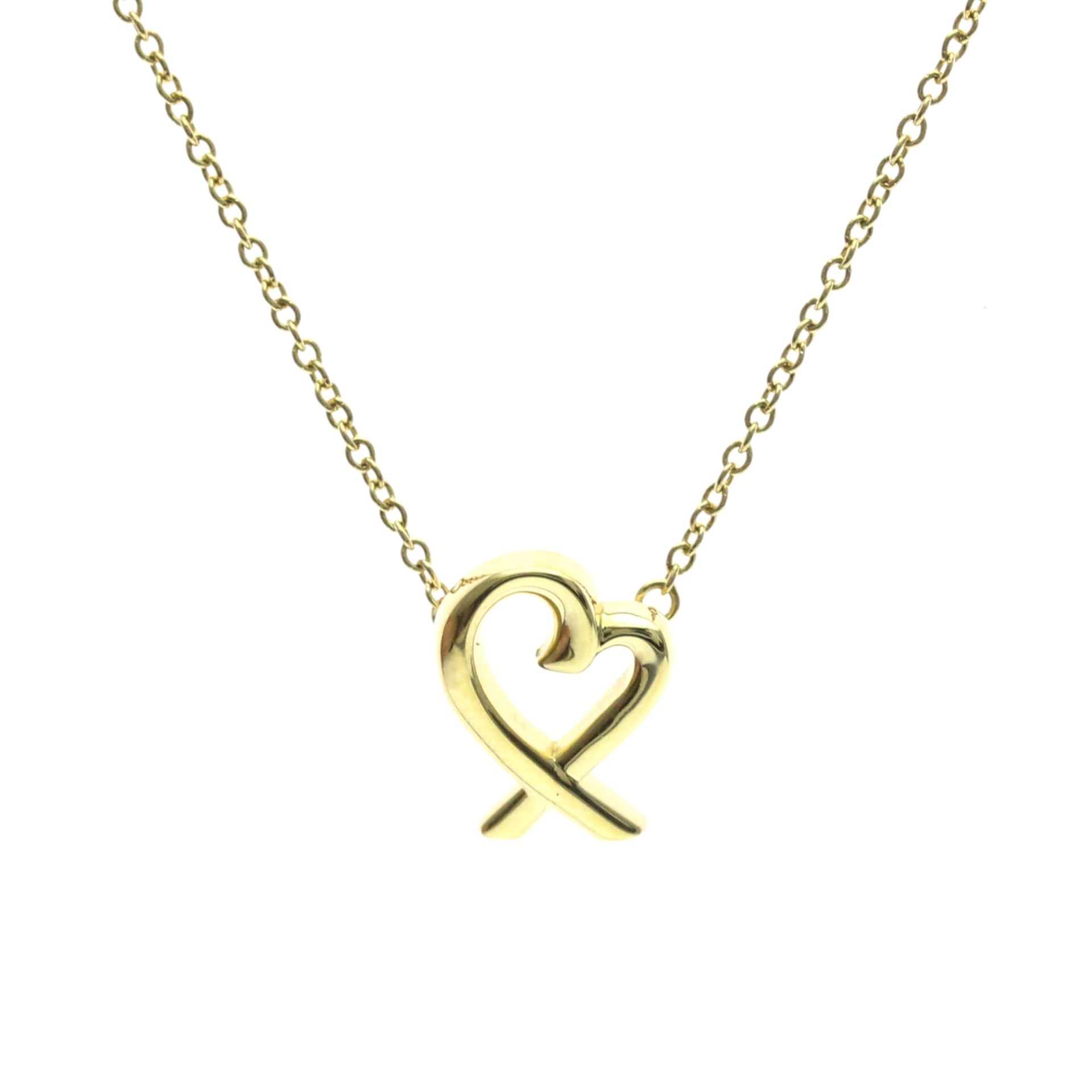 Tiffany Loving Heart-ketting 18K geelgoud 1