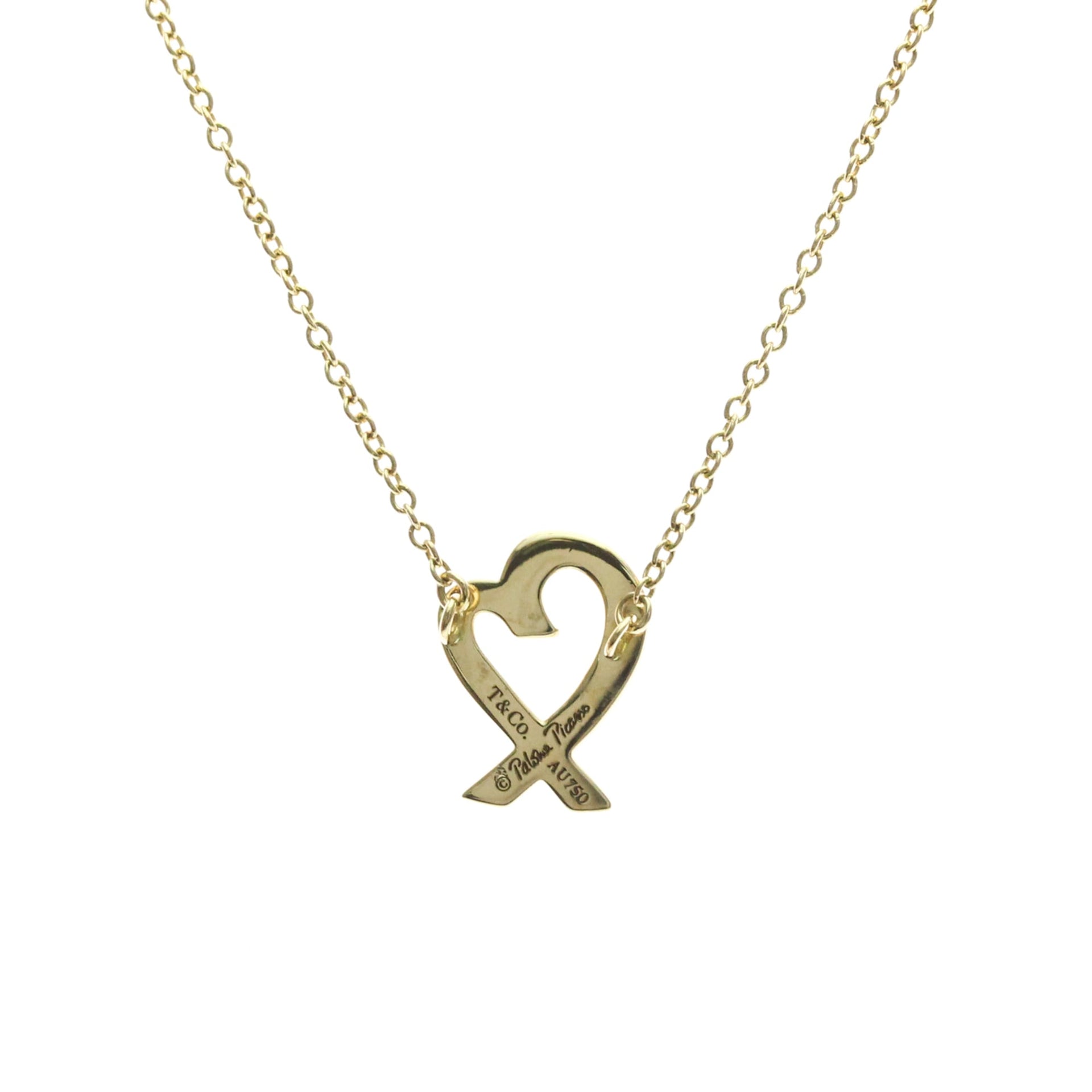 Tiffany Loving Heart-ketting 18K geelgoud 2