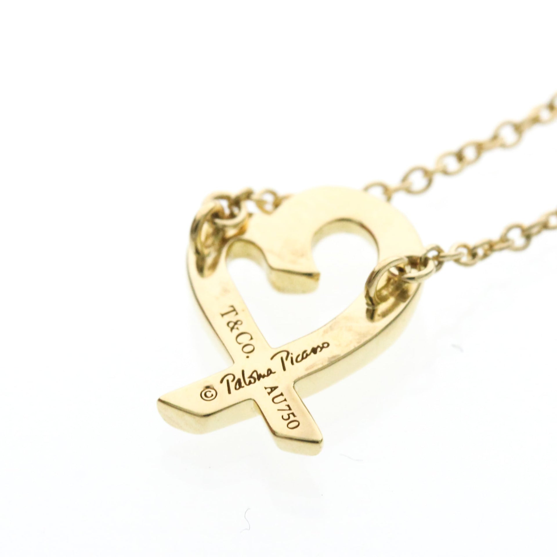 Tiffany Loving Heart-ketting 18K geelgoud 7