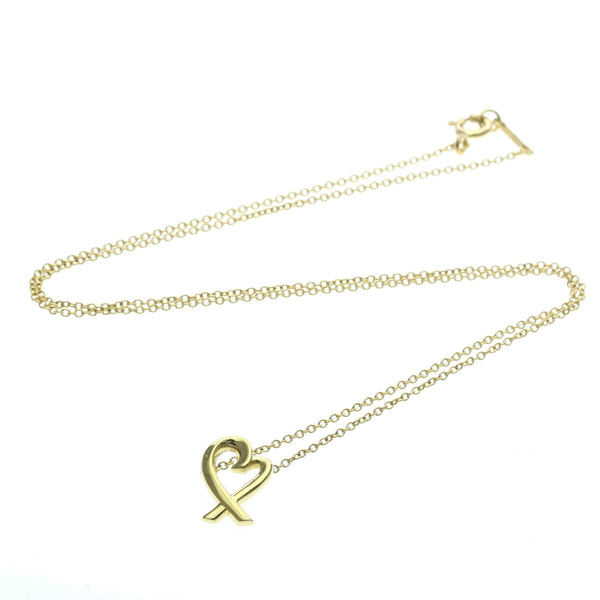 Tiffany Loving Heart-ketting 18K geelgoud 12