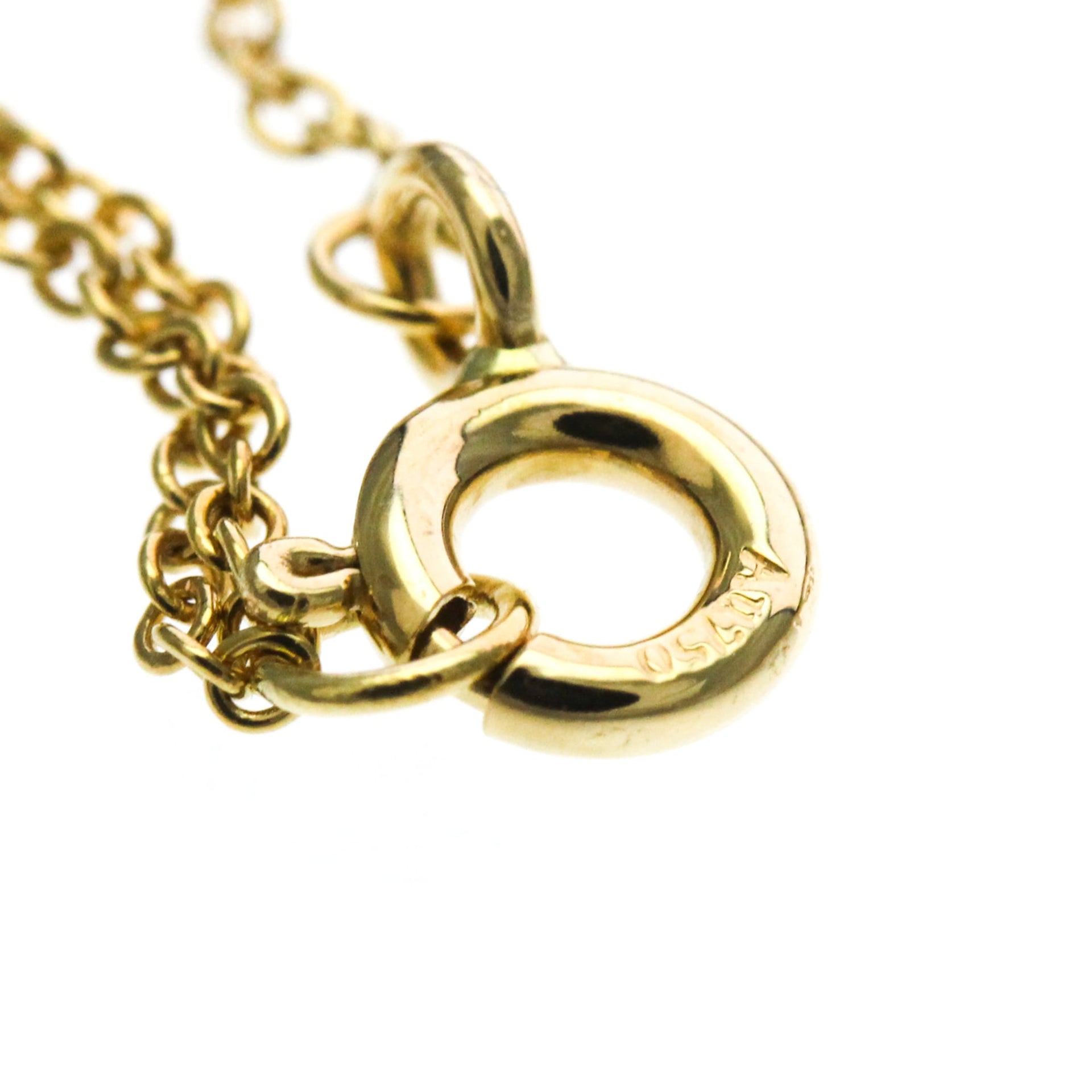 Tiffany T TWO Circle Diamond Necklace Mini Model Yellow Gold (18K) Diamond 11