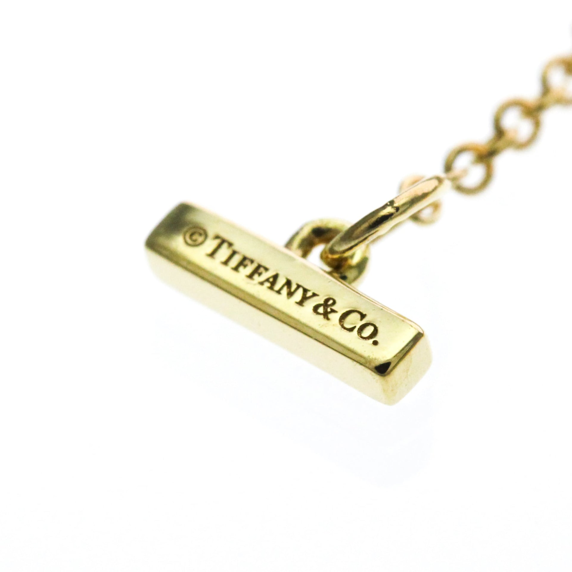 Tiffany T TWO Circle Diamond Necklace Mini Model Yellow Gold (18K) Diamond 12