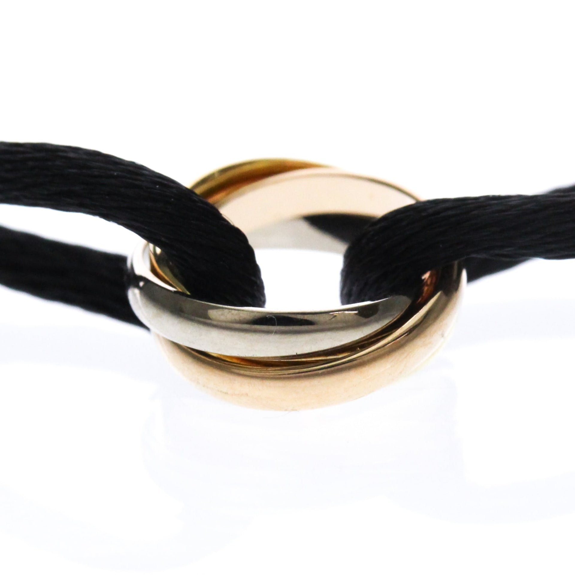 CARTIER Trinity Code Bracelet 18K YG PG WG Polished 3
