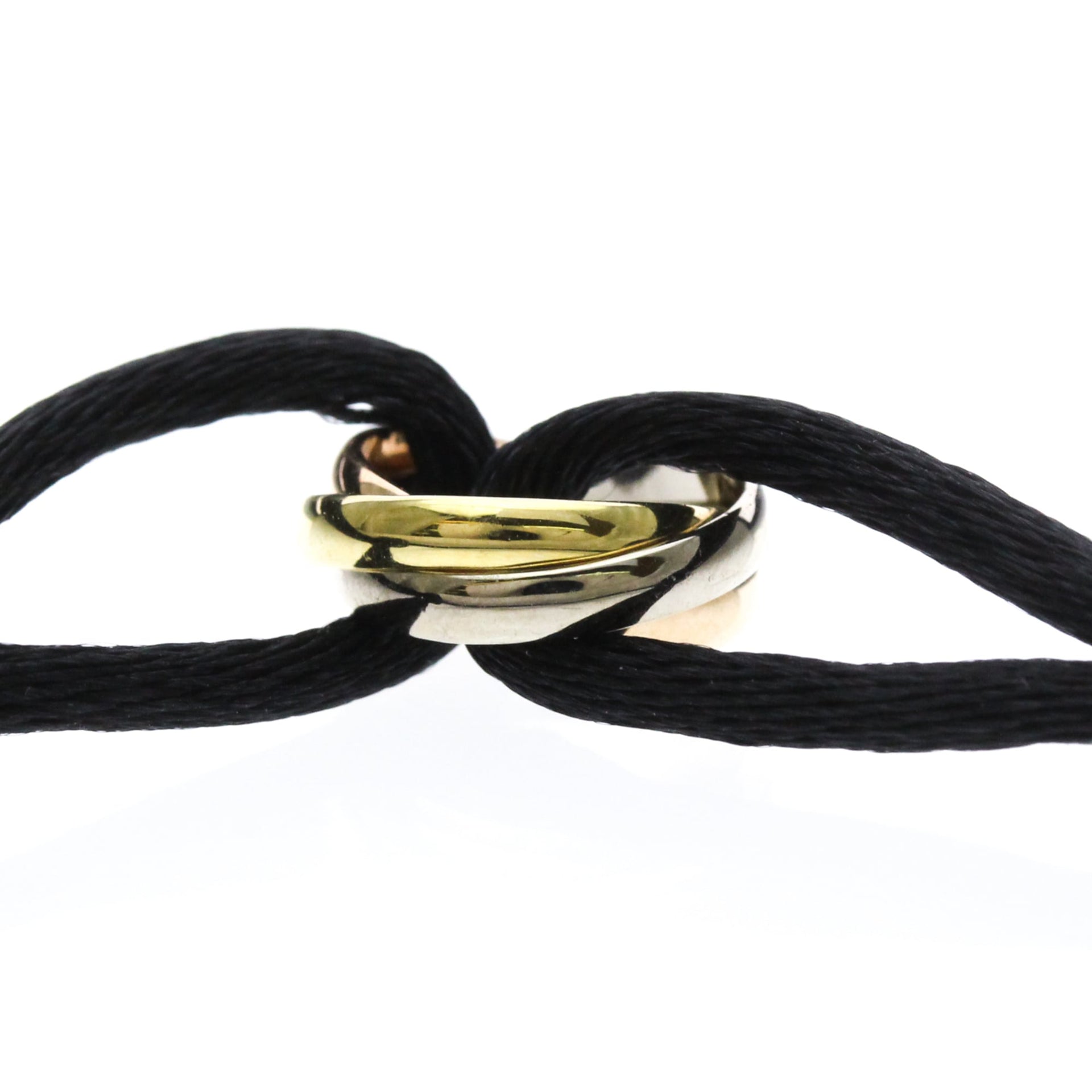 CARTIER Trinity Code Bracelet 18K YG PG WG Polished 5