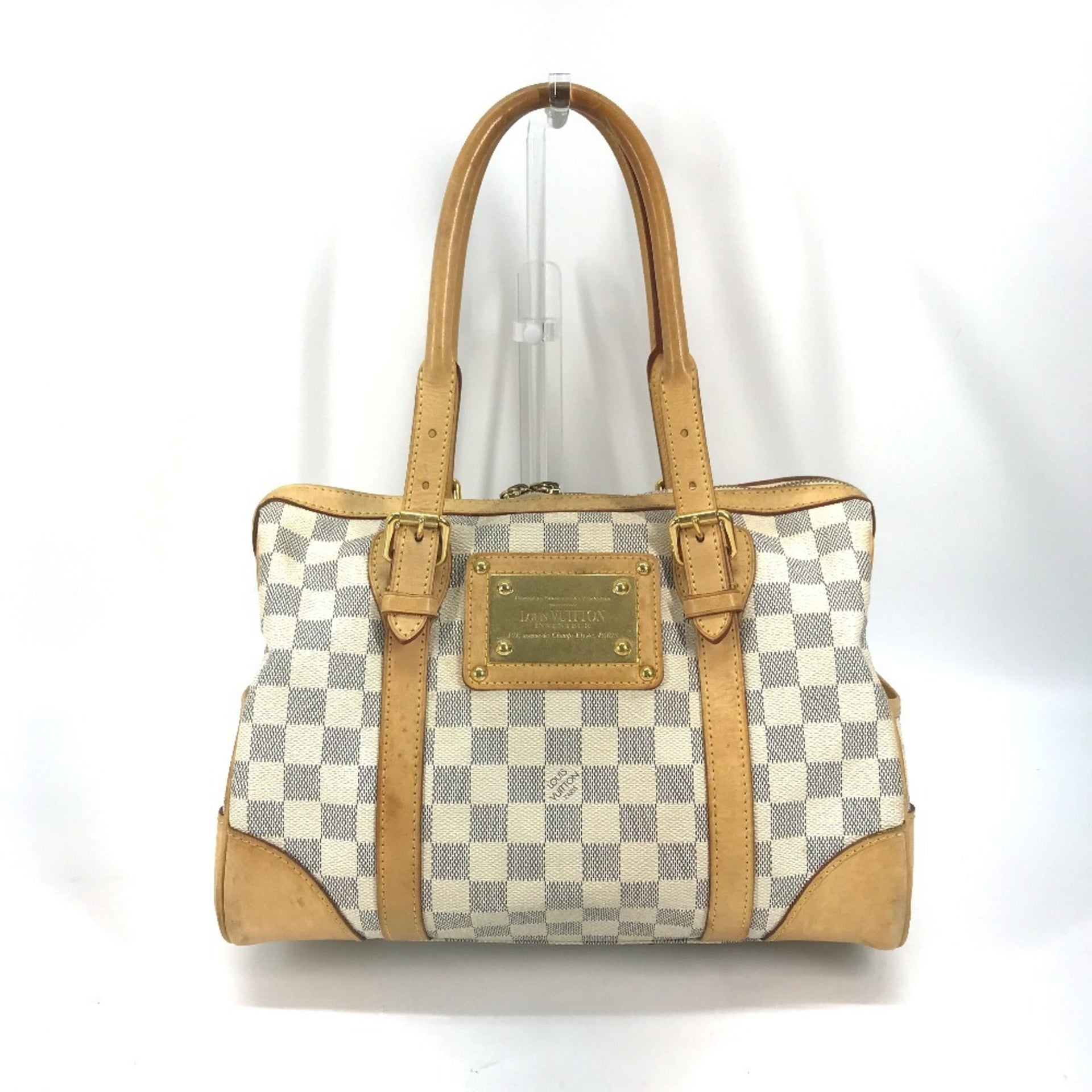 LOUIS VUITTON N52001 Damier Azur Berkeley PM Mini Boston Bag 1