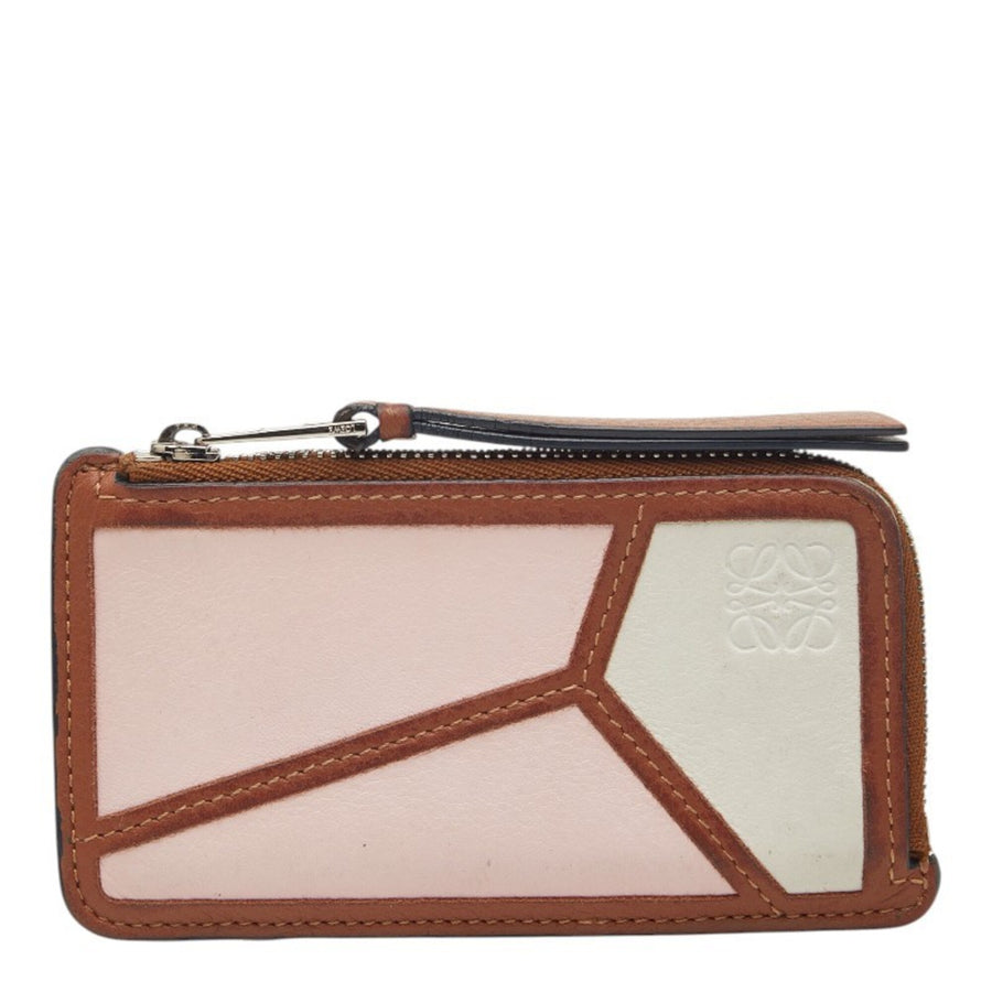 Portefeuille/porte-monnaie/porte-cartes Puzzle Loewe Anagram marron