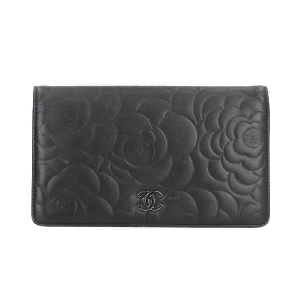 Chanel Camellia Coco Mark-portemonnee met twee vouwen 1