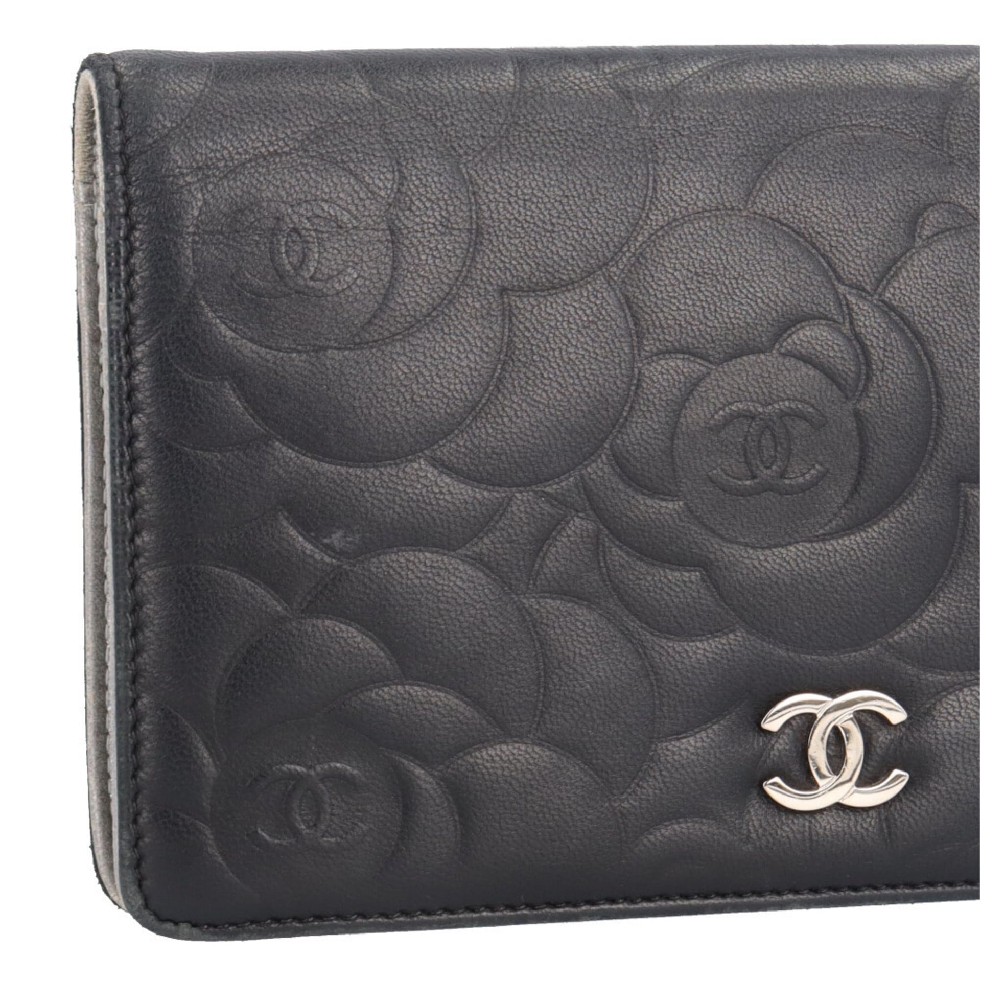 Chanel Camellia Coco Mark-portemonnee met twee vouwen 26