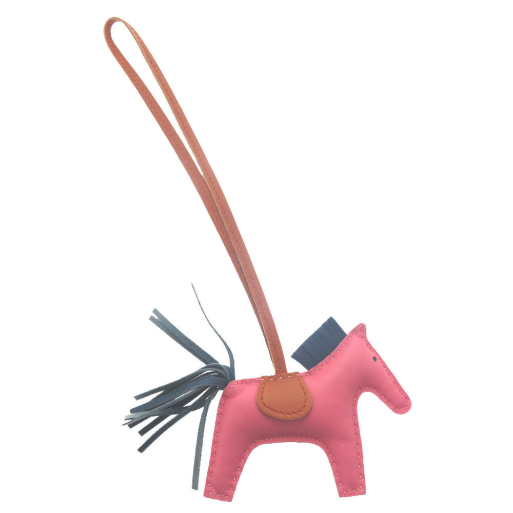 Hermes Rodeo PM Agneau Milo Rose Azalee Bleu de Malte Carneool accessoiretasbedel 1203HERMES