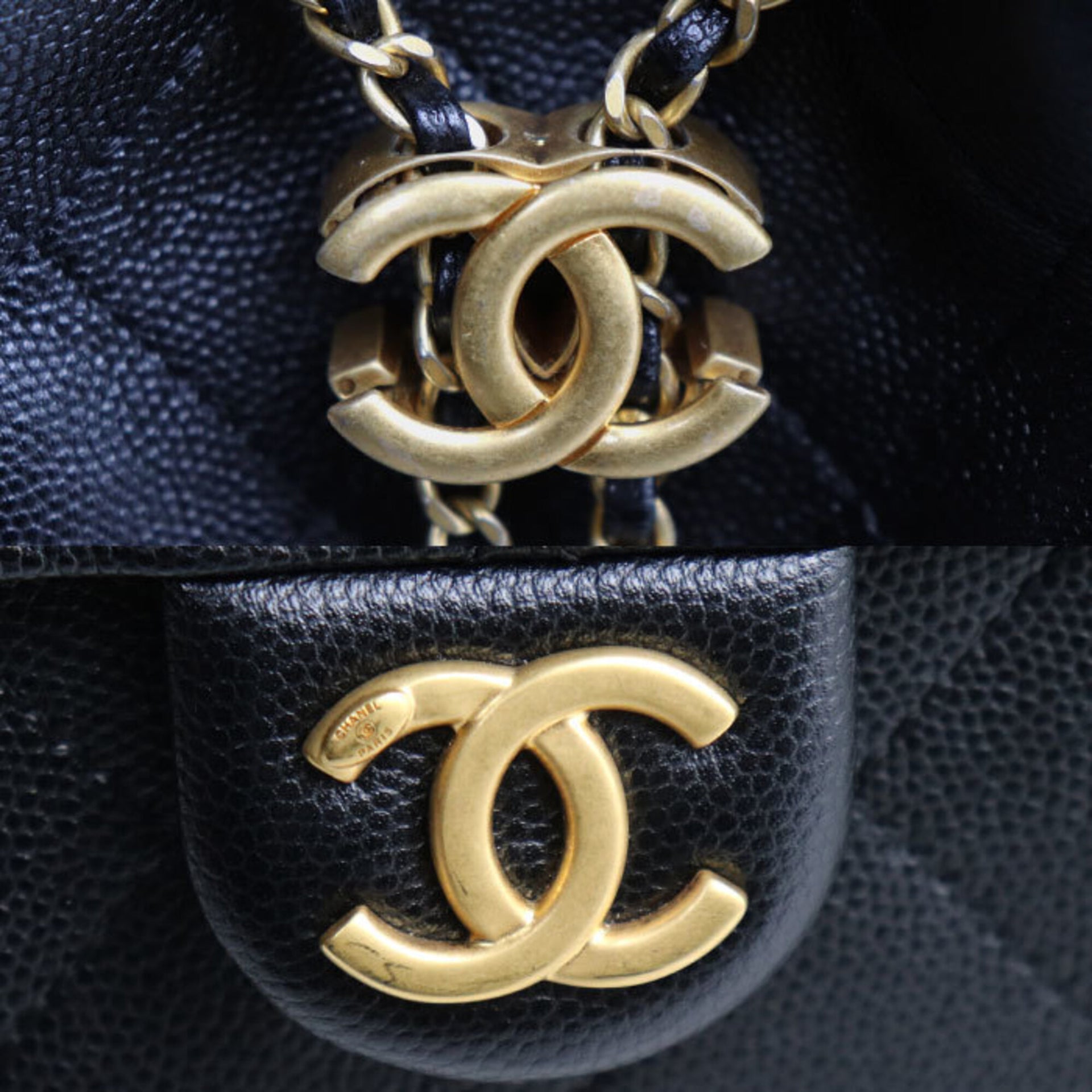 CHANEL 25 Small Caviar Skin Shoulder Bag 9
