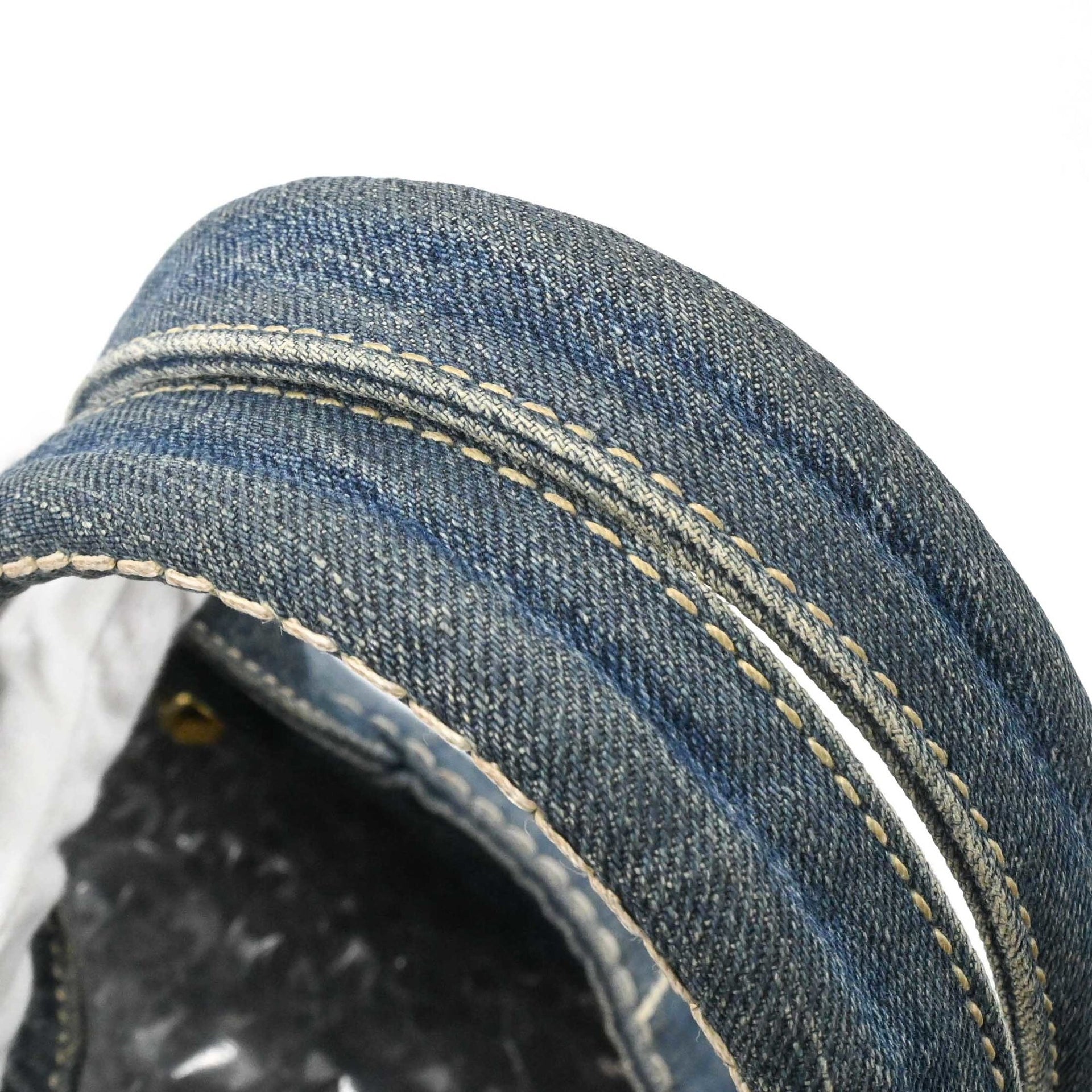 PRADA Canapa 40-denimdraagtas, schouderhandtas voor dames 6