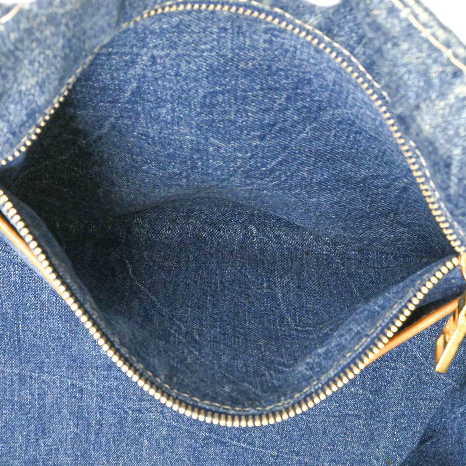 PRADA Canapa 40-denimdraagtas, schouderhandtas voor dames 15
