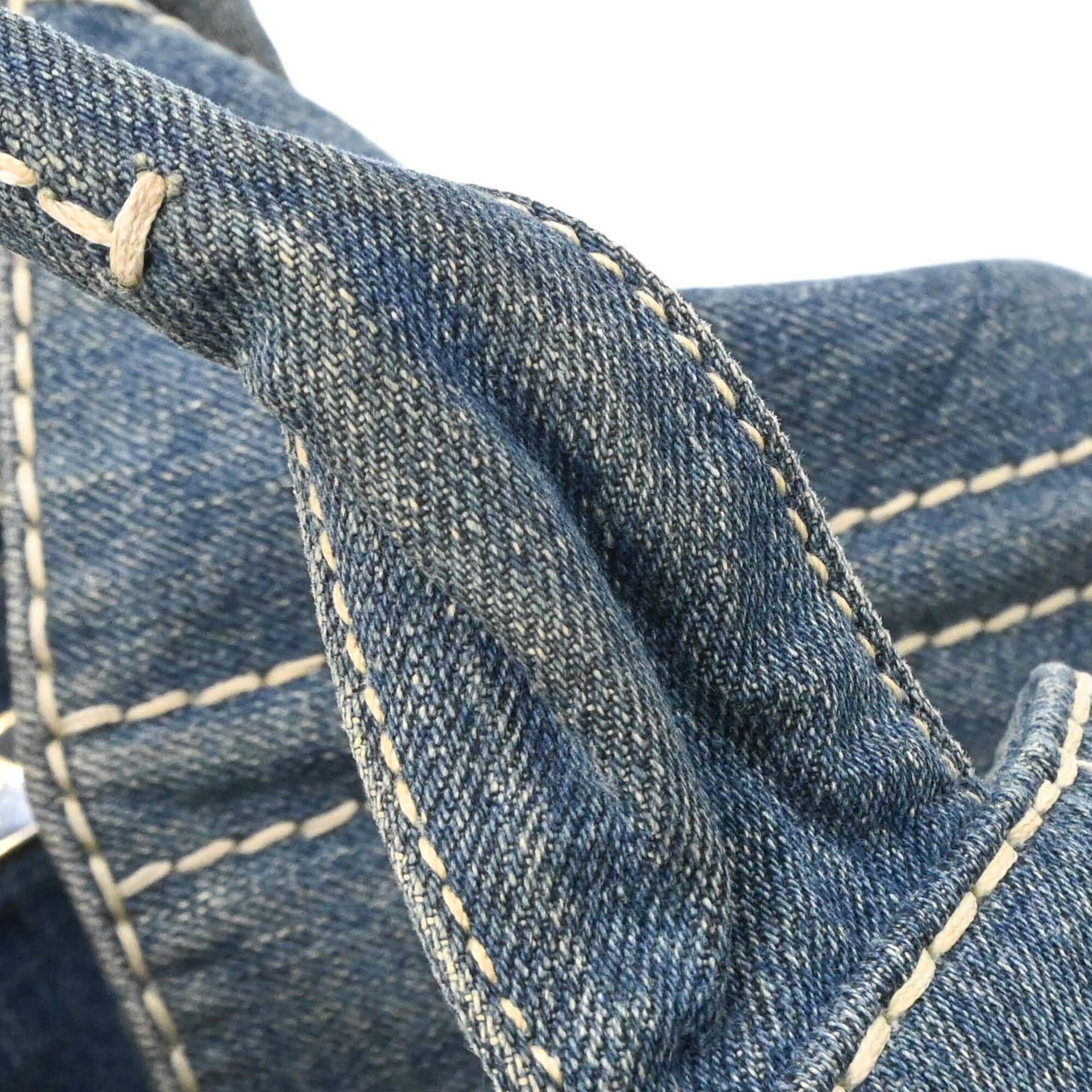 PRADA Canapa 40-denimdraagtas, schouderhandtas voor dames 23