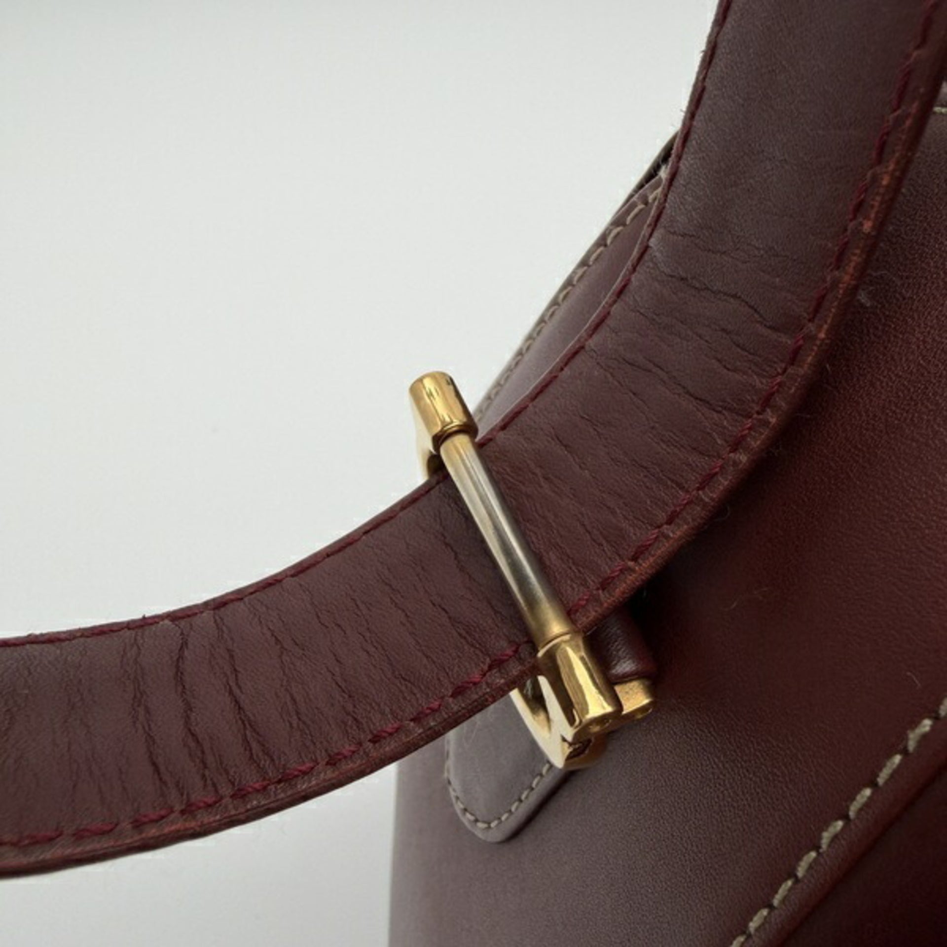 Cartier Must Line Leather Shoulder Bag 20